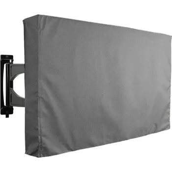 Ochranný potah na TV pro 30–32 palcovou obrazovku Venkovní a vnitřní kryt s kapsou na ovladač Zadní klopy a suché zipy Prachuvzdorné provedení šedá