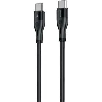 Datový kabel Proove SOFT SILICONE rychlonabíjecí kabel USB-C/USB-C, 60W/3A, 480Mbps, 2m,soft-touch silicon