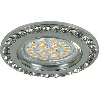 Stropní zapuštěné svítidlo Candellux Lighting 50 W GU10 8 cm stříbrné