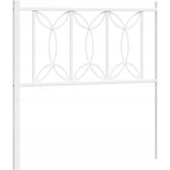 Kovové čelo, bílé, 75 cm