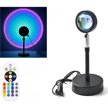 Stojací lampa RGB Romantická Lampa s Efektem Západu Slunce na Foto Zátiší LED Světlo