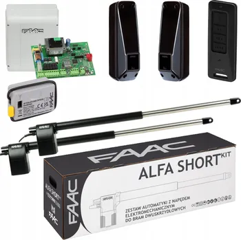 Pohon pro dvoukřídlé brány Faac wjazdowej siłownik fotokomórka zdalny