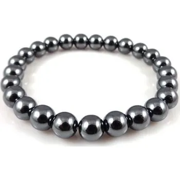 HEMATIT - náramek kuličky 8 mm - MINERÁLNÍ KAMENY