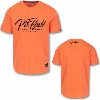 Pánská móda Pánské tričko Pit Bull Pitbull El Jeffe oranžové XL