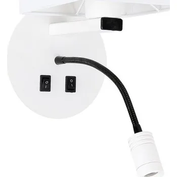 Nástěnné svítidlo Nástěnné svítidlo Candellux bílé s integrovaným LED zdrojem 40 W