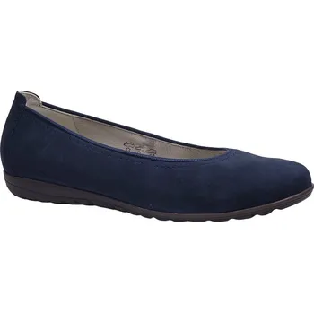 Dámské baleríny Vycházková obuv-baleríny, Waldläufer, šíře H, tmavě modrá: Modrá Nubuk, velur (semiš) 28,2 42,5 H - rozšířená (28986-27139)