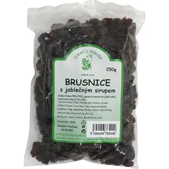 Brusinky s jab. sirupem 250g ZDRAVÍ Z PŘÍRODY
