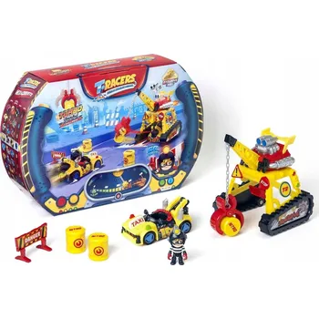 autíčko T-Racers Sada Turbo Crane Vozidlo Jeřáb figurka