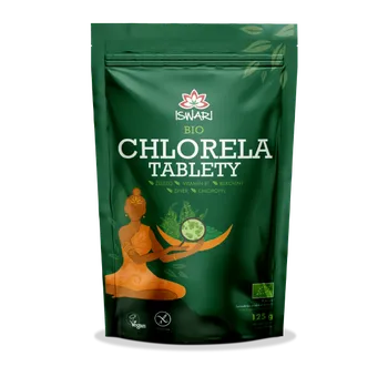 Přírodní produkt CHLORELLA BIO tablety 125g ISWARI