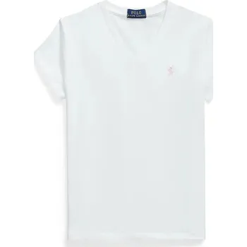 Chlapecké tričko Dětské bavlněné tričko Polo Ralph Lauren 313A10636003 bílá 00X, vel. 130-134