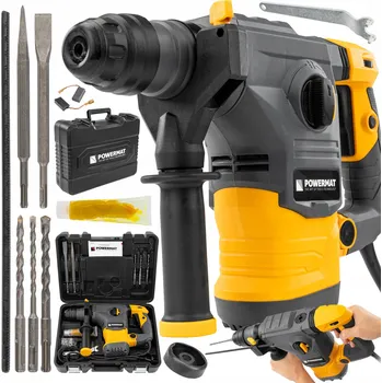 Pneumatické kladivo Síťové vrtací kladivo SDS Plus Powermat 5,5 J 2600 W 230 V