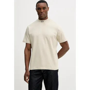 Pánské tričko Tričko BOSS Green Tee Collar 50555527 béžová 08X, vel. L