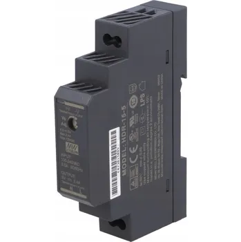 modulární přístroj a rozvaděč Mean Well HDR-15-15 Zdroj na DIN 15W 15V