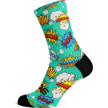 SOX cyklistické comic ponožky - bezešvé Velikost: M