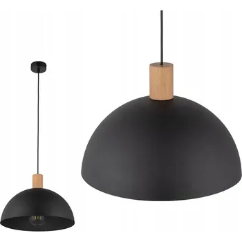ZÁVĚSNÁ LAMPA TK LIGHTING OSLO 4852 ČERNÁ / DŘEVO