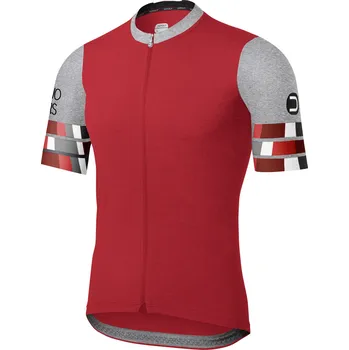 cyklistický dres Dotout square cyklistický dres z funkčního materiálu - red Velikost: M
