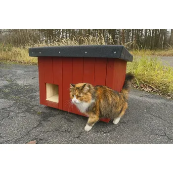 Bouda pro psa Zateplená bouda pro kočky - Norská červená