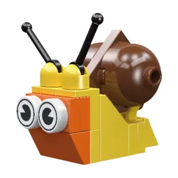 ostatní stavebnice Mini stavebnice šnek 4,7 x 3,4 x 3,8 cm Sada 20 ks Mikro cihly 3D hmyzí model Stavební bloky pro děti Chlapce i dívky Kreativní montážní hračka