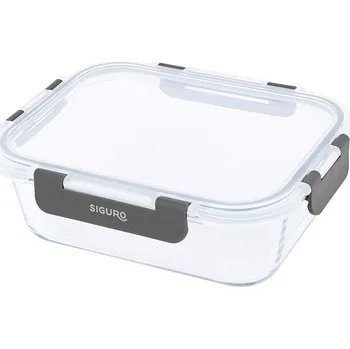 Dóza na potraviny Siguro Dóza na potraviny Glass Seal 1 l, 7,5 x 21 x 16,5 cm