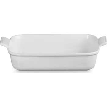 Zapékací mísa HERITAGE 32 cm, 4 l, WHITE, kamenina, Le Creuset