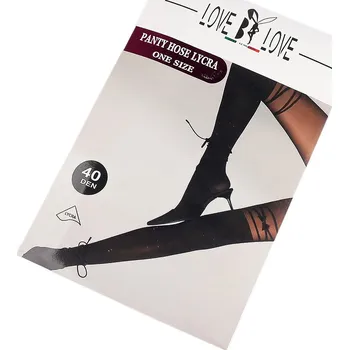 Dámské punčocháče různě zdobené černá 1 ks