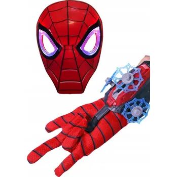 Karnevalová maska SVÍTÍCÍ MASKA Spiderman PRO DĚTI, KOSTÝM NA PLES, LED