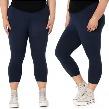 Dámské legíny Velké legíny Legíny Dámské Tenké 3/4 bambusové legíny 716-4 7XL