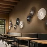 Linea Light Stropní světlo Doge_S, bílé, kov, Ø 39 cm, E27 - Baldachin – výška 2 cm, Ø 10 cm bílá 1 x 22 W LED - Doprava zdarma