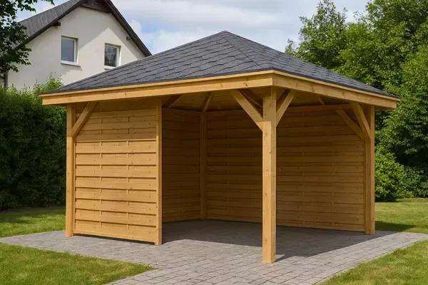 Dřevěná pergola Altán Kuba+Roma 370x370