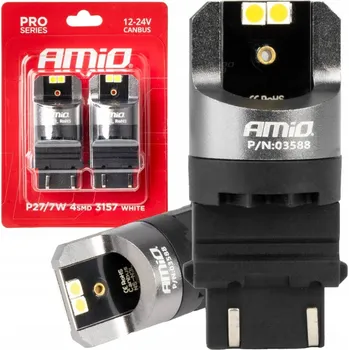 Povinná bezpečnostní výbava Žárovky Amio P27/7W PRO FULL CANBUS P27/7W 6,2 W 2 ks