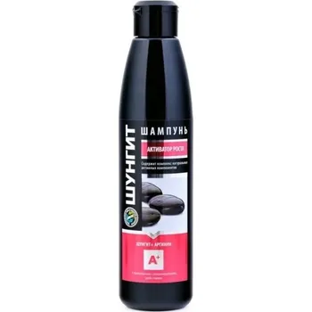 Vlasová regenerace ŠUNGITOVÝ ŠAMPON AKTIVÁTOR RŮSTU VLASŮ S ARGININEM A KOFEINEM 330 ml FRATTI