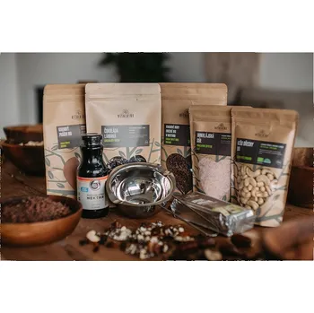 Dárkový potravinový koš Dárkový balíček na výrobu vlastní lámané čokolády Vitalvibe