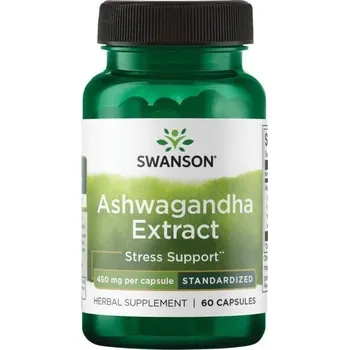 Přírodní produkt Ashwagandha Extract 450 mg, 60 tbl. SWANSON