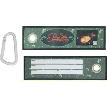 Přívěsek ADRESNÍ ŠTÍTEK NA ZAVAZADLO, TAŠKU, BATOH S KARABINOU – BYLINA 14 X 4 cm