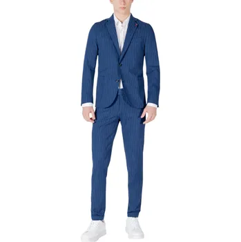 Pánské pruhované sako Mulish Mulish modrá | bílá 3493209