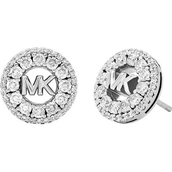 Náušnice Michael Kors Blyštivé stříbrné náušnice s kubickými zirkony MKC1827040 + 2 měsíce na vrácení zboží