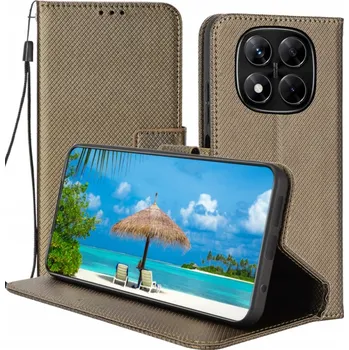 Pouzdro na mobilní telefon Pouzdro s klopou MBM pro Xiaomi Redmi Note 14 Pro 5G / Pro plus 5G / Poco X7 5G, hnědé