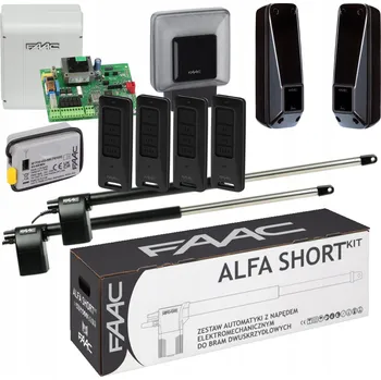 Pohon pro dvoukřídlé brány Faac wjazdowej zdalny siłownik z pilotem