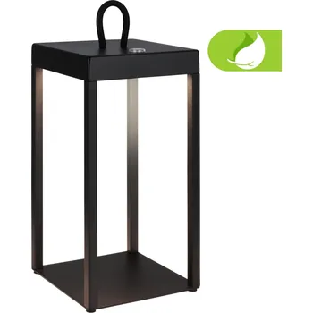 Venkovní osvětlení BRILONER Luca LED bezdrátová lucerna IP44, stmívatelná, dotykový vypínač, černá 7511015