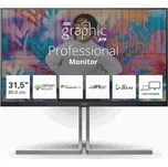 AOC MT VA LCD WLED 31,5" U32U3CV - IPS nano color, 3840x2160, HDMI, DP, USB-C, USB 3.2, RJ45, pivot, repro