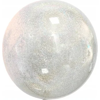 Balónek Fóliový balónek Koule lesklá stříbrná 55 cm (22 palců)