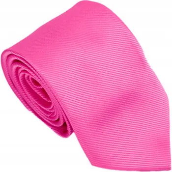 Kravata Elegantní pánská kravata klasická růžová hladká lehce lesklá módní
