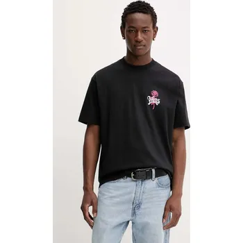 Pánské oblečení Bavlněné tričko Vans VN000PCHBLK1 černá 99X, vel. M