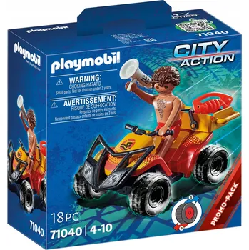 Stavebnice Playmobil PLAYMOBIL ČTYŘKOLKA ZÁCHRANÁŘE 71040