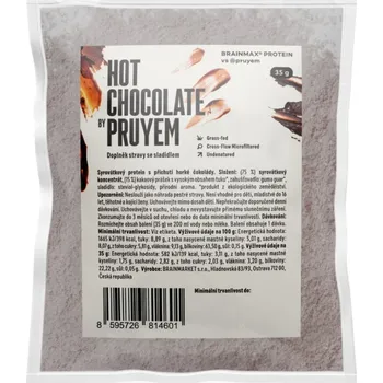 Přírodní produkt PRUYEM GRASS - FED- Syrovátkový protein - horká čokoláda 30 g BRAINMAX
