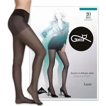Dámské punčochy Gatta punčocháče Laura 20 DEN plus nero 6