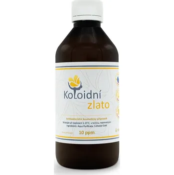 Koloidní zlato 10 ppm - 100 ml PLASTOVÝ UZÁVĚR - KOLOIDNÍ STŘÍBRO s.r.o.