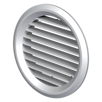Větrací mřížka PVC kruhová mřížka s nástavcem VENTS MV 50/2 bVs GREY
