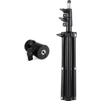 Projektor Nastavitelný kovový stativ 50–110 cm s otočnou hlavicí 360° Pevná třínohová konstrukce pro projektory kamery světla foto techniku