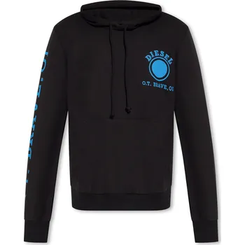 Pánská mikina Diesel černá mikina s potiskem Diesel černá | světle modrá 3493050